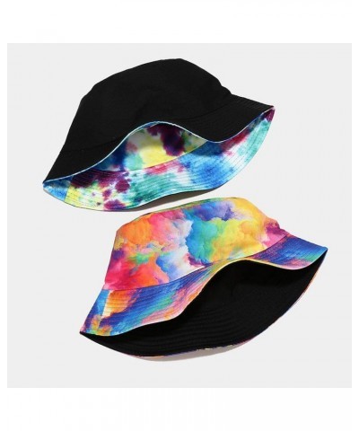 Reversible Tie Dye Bucket Hat Unisex Packable Outdoor Summer Travel Beach Double Side Wear Fisherman Cap for Men Women B3- Or...