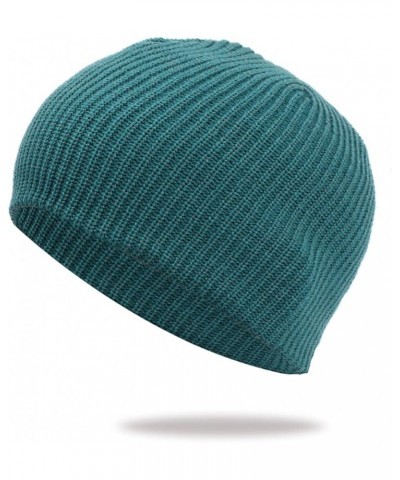 Unisex Winter Beanie for Men Lightweight Cashmere Warm Cold Weather Caps Baggy Winter Cable Knit Hat Blue $10.01 Fedoras