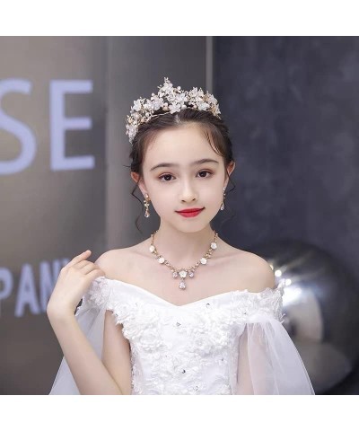 Butterfly Crystals Pearl Wedding Bridal Crown Tiara Bride Hair Accessory For Women and Girls $10.70 Headbands