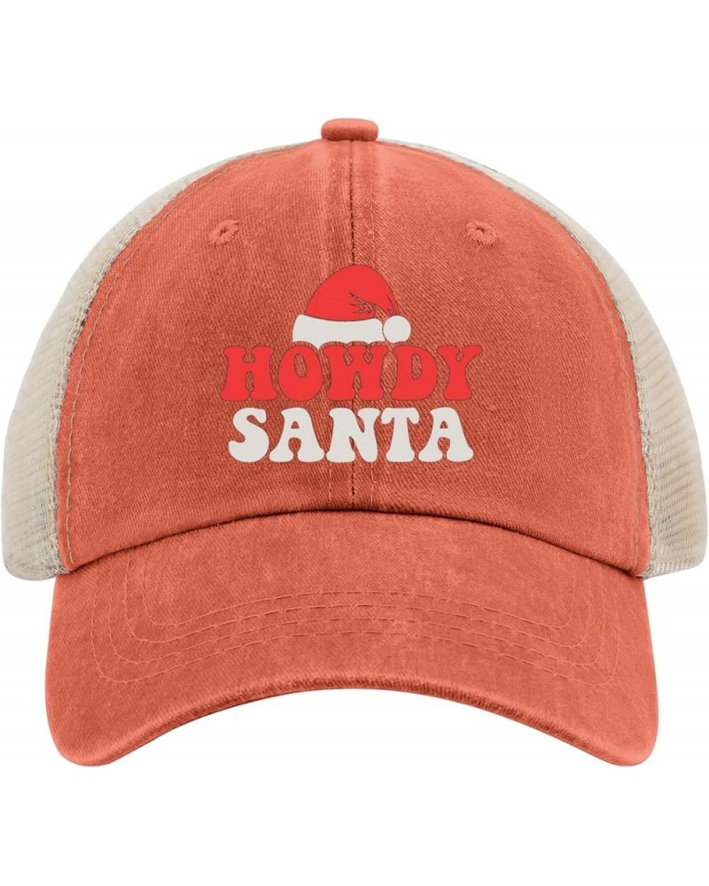 Howdy Santa Baseball Cap Mens Black Hat AllBlack Mens Baseball Cap Gifts for Grandpa Summer Hats Saffron02 $9.24 Sun Hats