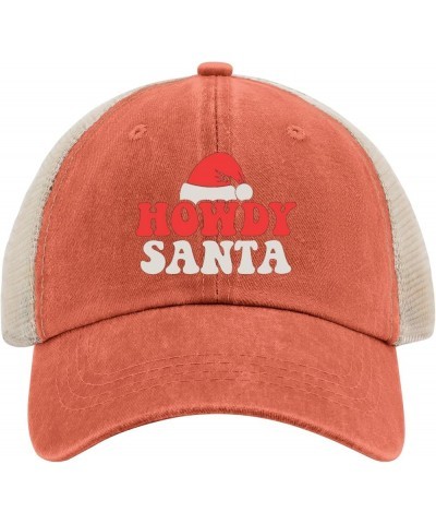 Howdy Santa Baseball Cap Mens Black Hat AllBlack Mens Baseball Cap Gifts for Grandpa Summer Hats Saffron02 $9.24 Sun Hats