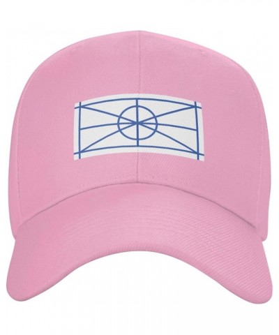 Aromanian Flag Baseball Cap for Men Women Dad Hat Classic Adjustable Golf Hats Pink $11.40 Baseball Caps