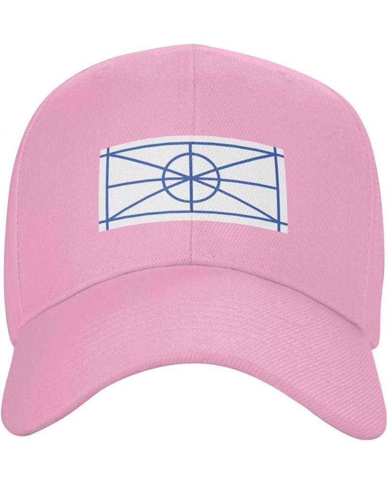 Aromanian Flag Baseball Cap for Men Women Dad Hat Classic Adjustable Golf Hats Pink $11.40 Baseball Caps