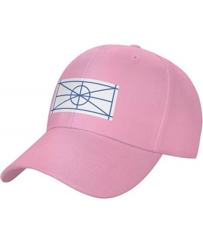 Aromanian Flag Baseball Cap for Men Women Dad Hat Classic Adjustable Golf Hats Pink $11.40 Baseball Caps