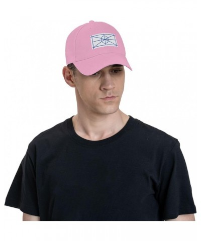 Aromanian Flag Baseball Cap for Men Women Dad Hat Classic Adjustable Golf Hats Pink $11.40 Baseball Caps