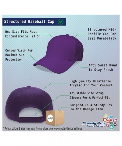 Custom Baseball Cap Sheriff Western Acrylic Hat Dad Hats for Men and Women Purple Personalized Text Here $13.76 Baseball Caps