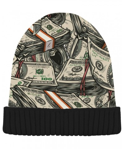 Beanie Hat for Women Men, Slouchy Skully Cap One Size Fits All Warm Soft for Cold Weather-Money Dollar Green $11.43 Skullies ...