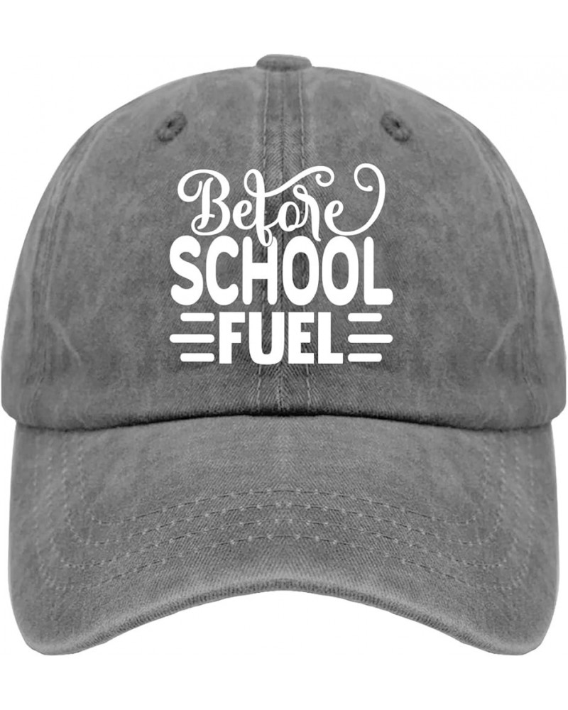 Cowboy hat Men Fuel beforee School Fuel snap Back hat Men Cute hat Gifts for Grandpa Cool Cap Pigment Gray $12.17 Cowboy Hats