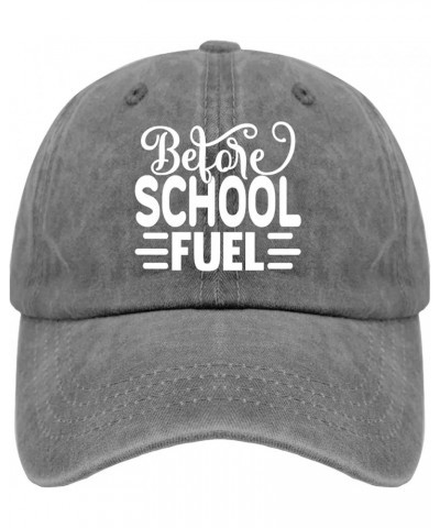 Cowboy hat Men Fuel beforee School Fuel snap Back hat Men Cute hat Gifts for Grandpa Cool Cap Pigment Gray $12.17 Cowboy Hats