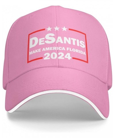 Ron Desantis 2024 Make America Florida Baseball Cap Women Cowboy Hat Trucker Hat Men Dad Hat Snapback Hat Black Pink $11.62 B...