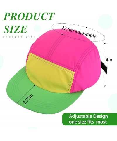 80s 90s Neon Hat Nylon Cap Retro Adjustable Cap for Women Men 80s Costumes Accessories 90s Theme Party Neon Green Brim $9.45 ...