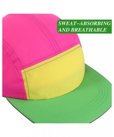 80s 90s Neon Hat Nylon Cap Retro Adjustable Cap for Women Men 80s Costumes Accessories 90s Theme Party Neon Green Brim $9.45 ...