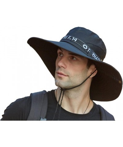 Wide Brim Fishing Hat,Summer Spring Bucket Hats, Hiking Sombrero,Male Sun Hat Outdoor Travel,Bucket Hat Black $12.85 Sun Hats