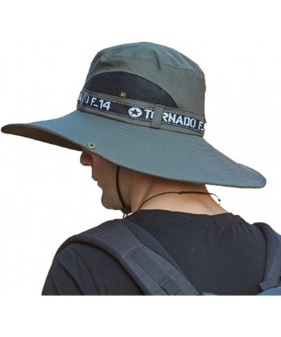 Wide Brim Fishing Hat,Summer Spring Bucket Hats, Hiking Sombrero,Male Sun Hat Outdoor Travel,Bucket Hat Black $12.85 Sun Hats