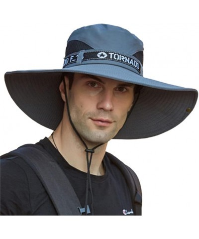 Wide Brim Fishing Hat,Summer Spring Bucket Hats, Hiking Sombrero,Male Sun Hat Outdoor Travel,Bucket Hat Black $12.85 Sun Hats