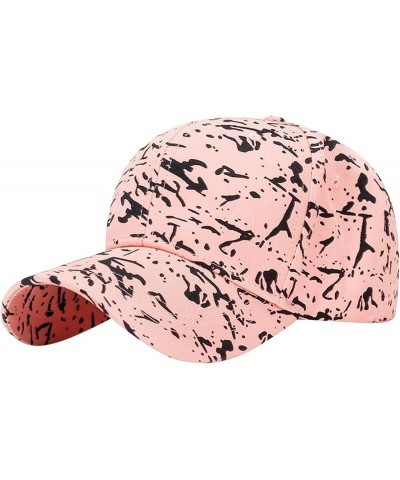 Colorful Stylish Hip Hop Hat,Fashion Streetwear Baseball Cap Breathable Trendy Sun Hats Adjustable Buckle Running Pink $7.07 ...