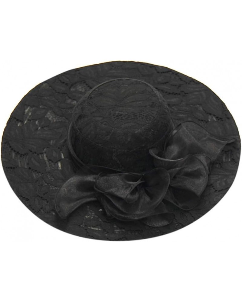 Women's Church Fascinator Bridal Tea Party Wedding Hat Hats for Men Outdoors Black-8 $8.51 Sun Hats