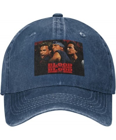 Blood in Movie Blood and Out Baseball Cap Adjustable Classic Unisex Vintage Denim Hat Washed Cotton Soft Cap Black Navy Blue ...