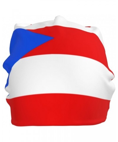 Puerto Rico Flag Chic & Cozy: Stylish Beanie Hats for Winter Comfort Black $11.69 Skullies & Beanies