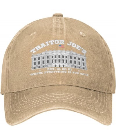 Traitor Joes Where Everything is for Sale Hat F Impeach Joe Biden Sucks Cap Fuck Anti Biden Pro America Hat Men Women Natural...