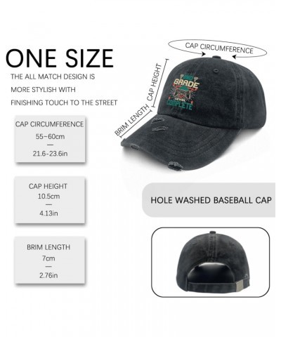 2nd Grade Level Complete Hat for Men Washed Distressed Baseball Caps Funny Washed Workout Hat Quick $10.28 Baseball Caps