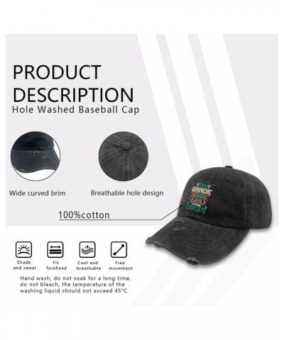 2nd Grade Level Complete Hat for Men Washed Distressed Baseball Caps Funny Washed Workout Hat Quick $10.28 Baseball Caps