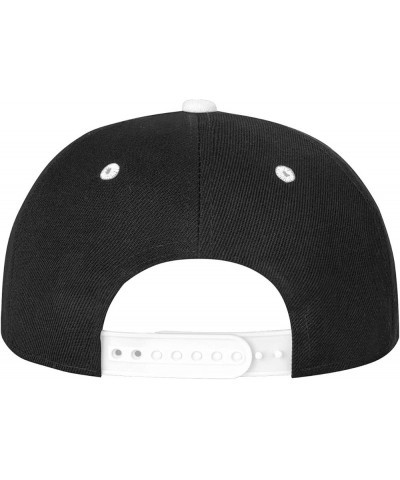 Red Motorcycle Snapback Hat Flat Brim Hats Adjustable Baseball Cap Flat Bill Hat White $10.38 Baseball Caps