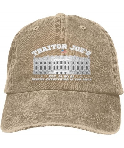 Traitor Joes Where Everything is for Sale Hat F Impeach Joe Biden Sucks Cap Fuck Anti Biden Pro America Hat Men Women Natural...