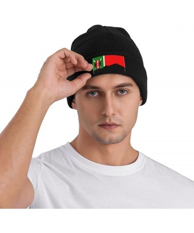 Kikuyu Flag (Mt Kenya) Beanie Hat for Men Women Soft Cozy Skull Cap Winter Warm Knit Hats Black $13.65 Skullies & Beanies