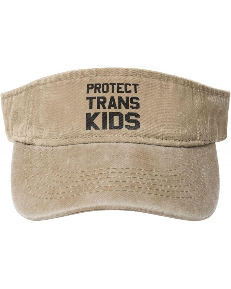 Protects Trans Kids Sun Sports Visor Hat Adjustable Cap for Women and Men Black Natural $11.25 Visors