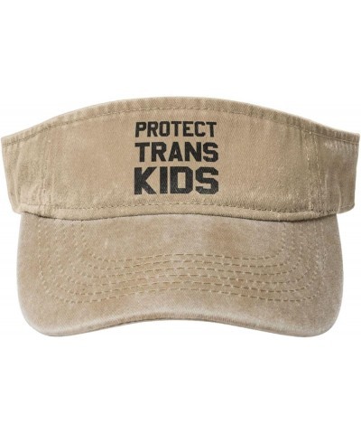 Protects Trans Kids Sun Sports Visor Hat Adjustable Cap for Women and Men Black Natural $11.25 Visors