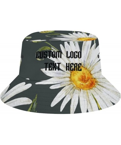 Custom Bucket Hat, Add Text Design Custom Your Own Bucket Hat for Women Men, Summer Vacation Travel Style-3 $14.39 Bucket Hats