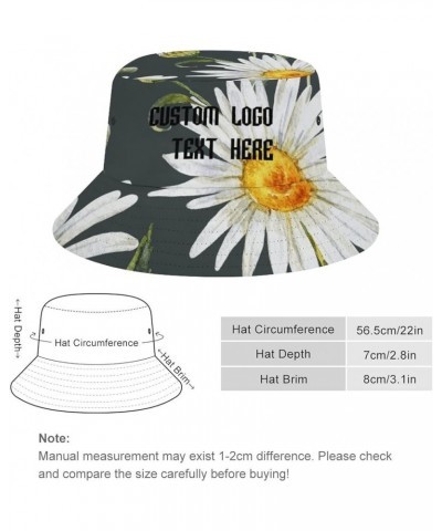 Custom Bucket Hat, Add Text Design Custom Your Own Bucket Hat for Women Men, Summer Vacation Travel Style-3 $14.39 Bucket Hats