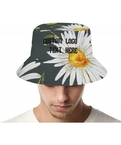 Custom Bucket Hat, Add Text Design Custom Your Own Bucket Hat for Women Men, Summer Vacation Travel Style-3 $14.39 Bucket Hats