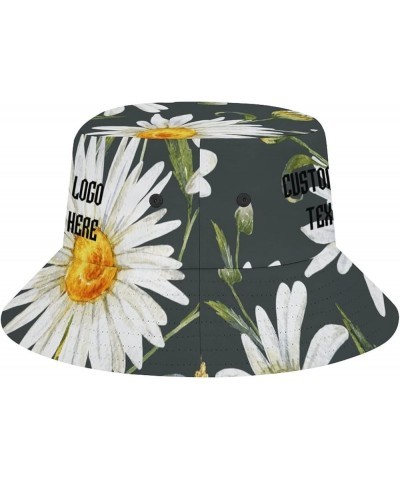 Custom Bucket Hat, Add Text Design Custom Your Own Bucket Hat for Women Men, Summer Vacation Travel Style-3 $14.39 Bucket Hats