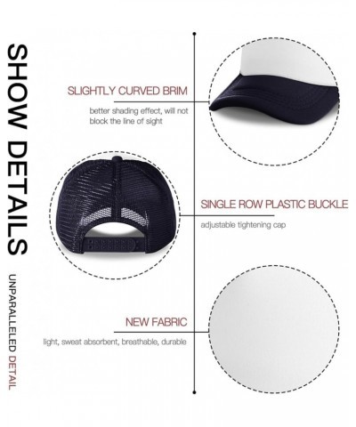 Personalized Sun Hat Add Images Text Curved Mesh Hat Thanksgiving Gifts Navy 0 $12.87 Sun Hats