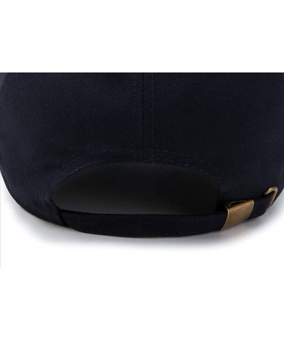 Unisex Long Brim Baseball Cap Cotton Adjustable Outdoor Sun Hat Large Visor Anti-UV Navy3 $10.19 Visors