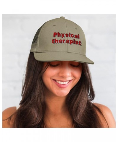 Custom Trucker Hat Baseball Cap Physical Therapist Therapy Cotton Doctor Dad Hats for Men & Women Navy Design Only $14.55 Bas...