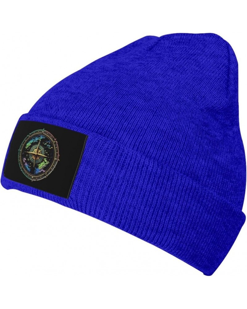 Nautical Sailing Compass Warm Knit Hat Cap Fashion for Men Women Blue $12.13 Skullies & Beanies