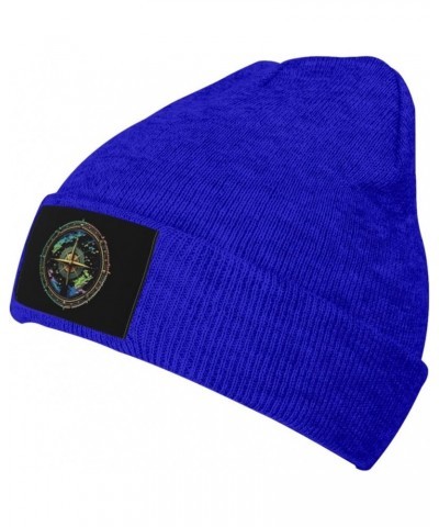 Nautical Sailing Compass Warm Knit Hat Cap Fashion for Men Women Blue $12.13 Skullies & Beanies