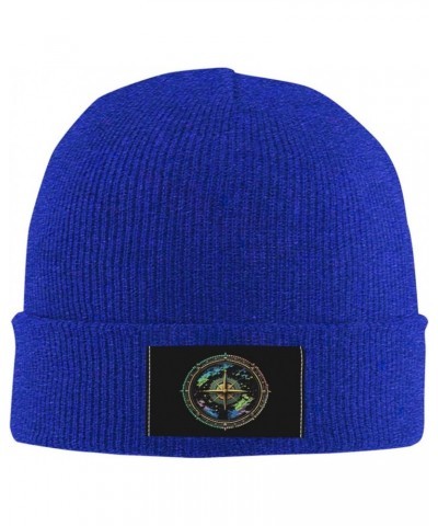 Nautical Sailing Compass Warm Knit Hat Cap Fashion for Men Women Blue $12.13 Skullies & Beanies