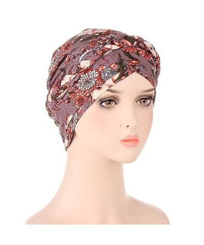 Braid Cap Turban Cover Turban Headwear Wrap Cap Floral Print Ethnic Hat Bohemian Head Hair (Multicolor, One Size) One Size Gr...