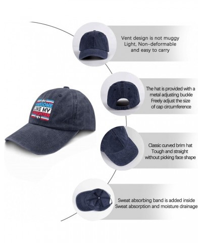 Awesome Like My Daughter Hats American Hat Pigment Black Mens Hats Gifts for Daughter Golf Hat Navy Blue $10.59 Sun Hats