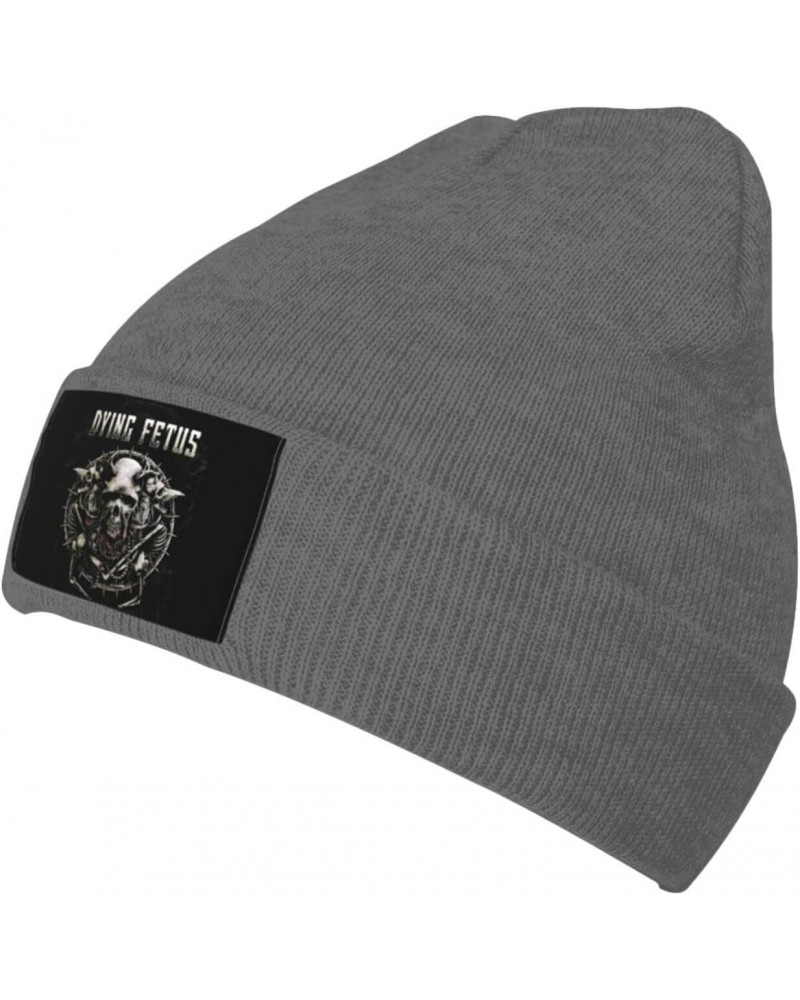 Dying Fetus Winter Warm Cuffed Beanie Hat Knit Skull Cap Ski Hats for Men and Women Deep Heather $12.41 Skullies & Beanies