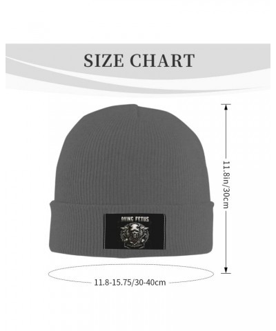 Dying Fetus Winter Warm Cuffed Beanie Hat Knit Skull Cap Ski Hats for Men and Women Deep Heather $12.41 Skullies & Beanies