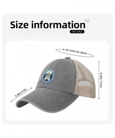 Seal of Costa Mesa, California Baseball Cap Women Men Mesh Back Hats Vintage Cowboy Hat Dad Caps Gray $12.77 Cowboy Hats