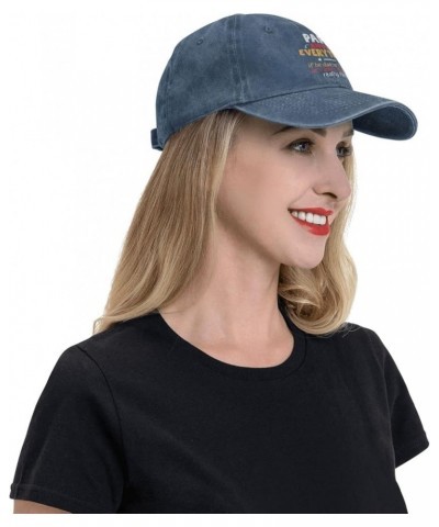 Papa Knows Everything Cowboy Cap Outdoor Leisure Adjustable Cowboy Hat Unisex Black Navy Blue $11.21 Cowboy Hats