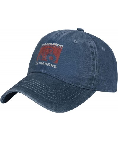 Farmer in Training Retro Baseball Cap for Women Men Baseball Hat Golf Dad Hats Navy Blue $11.84 Baseball Caps