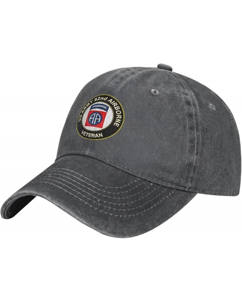 Veteran 82nd Airborne Flag Baseball Caps Denim Hats Cowboy Knit hat Fisherman's hat Deep Heather $16.16 Baseball Caps