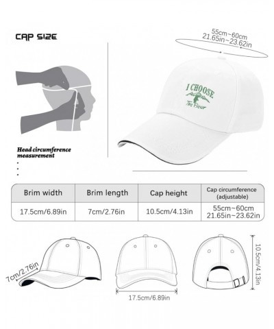 Baseball Hats I Choose The Bear Trucker Hats for Women Fashion Polyester Snapbacks White-sandwich Cap $11.14 Baseball Caps